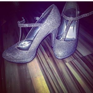 Glitter Cinderella heels